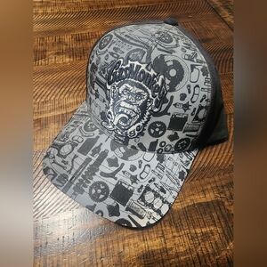 Gray Graphic Cap